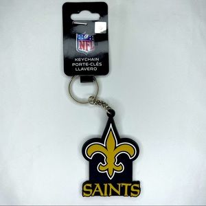 NFL New Orleans Saints Rubber Keychain